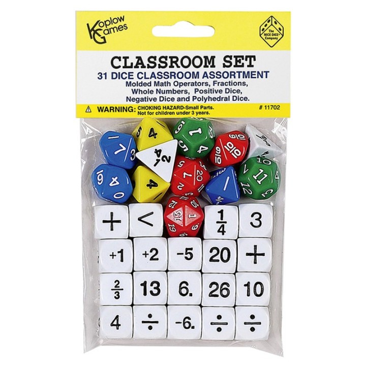 Koplow Games Classroom Dice, Set of 31