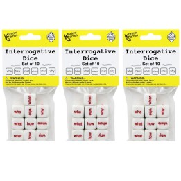 Koplow Games Interrogative Dice, 10 Per Set, 3 Sets