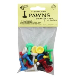 Koplow Games Pawns, 1", Pack of 24