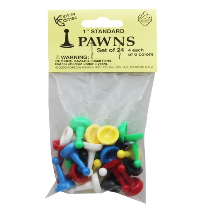 Koplow Games Pawns, 1", Pack of 24