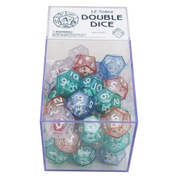Koplow Games 12-Sided Double Dice, Box of 40