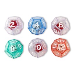 Koplow Games 12-Sided Double Dice, Set of 6
