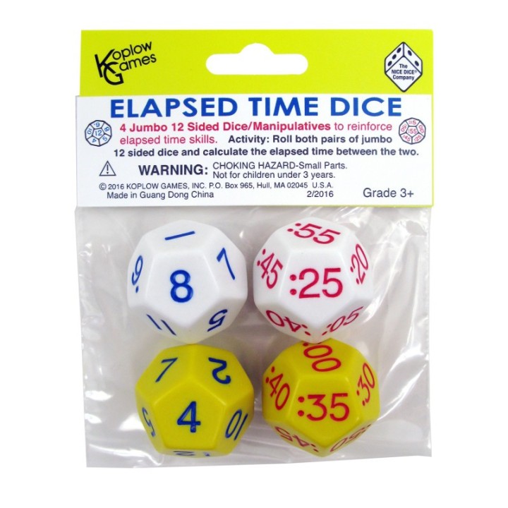 Koplow Games Elapsed Time Dice, 2 Pair
