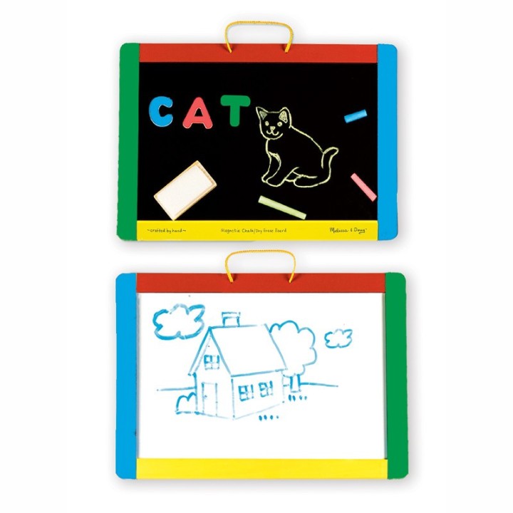 Melissa & Doug Magnetic Chalkboard and Dry-Erase Board Set