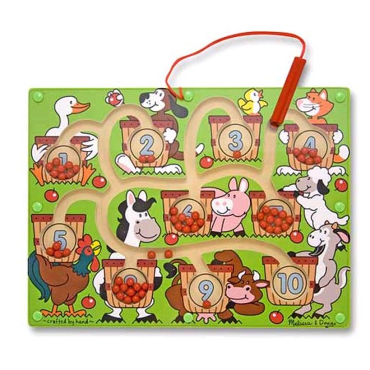 Melissa & Doug Magnetic Wand Number Maze, 12" x 9"