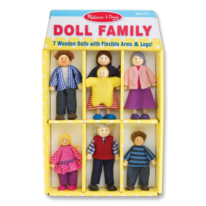 Melissa & Doug Wooden Doll Family