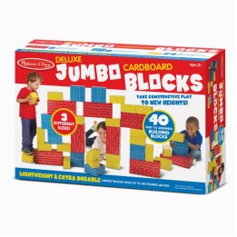 Melissa & Doug Deluxe Jumbo Cardboard Blocks - 40 Pieces