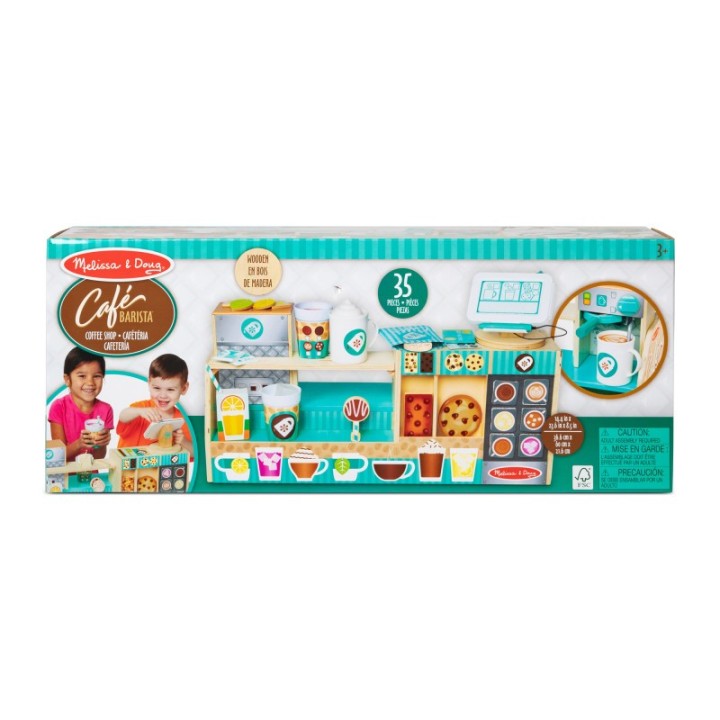 Melissa & Doug Wooden Cafe Barista Coffee Shop