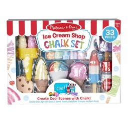 Melissa & Doug Ice Cream Shop Chalk Play Set
