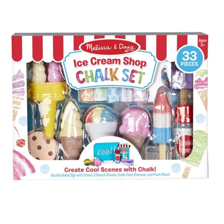 Melissa & Doug Ice Cream Shop Chalk Play Set