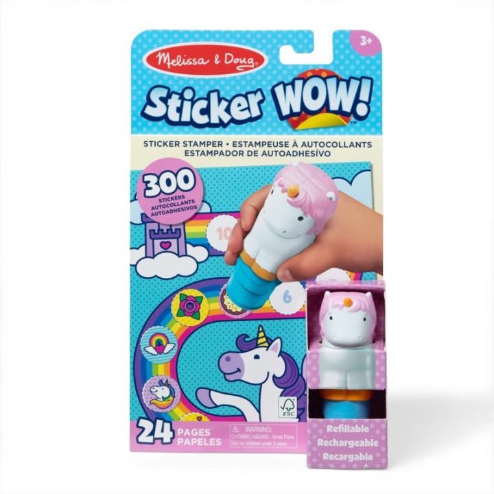 Melissa & Doug Sticker WOW! Sticker Stamper & Activity Pad - Unicorn