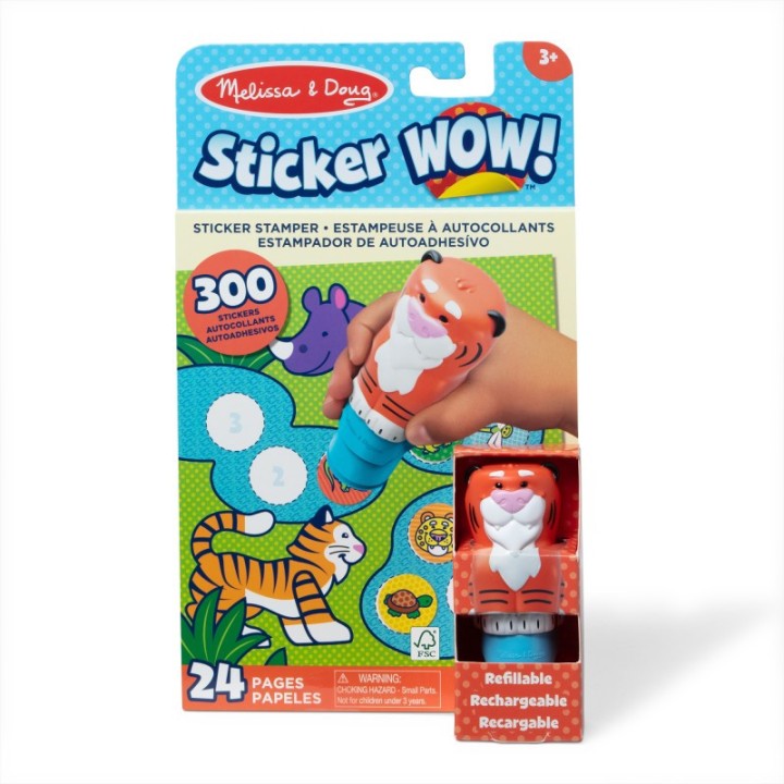 Melissa & Doug Sticker WOW! Sticker Stamper & Activity Pad - Tiger