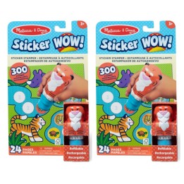 Melissa & Doug Sticker WOW! Sticker Stamper & Activity Pad - Tiger, 2 Sets