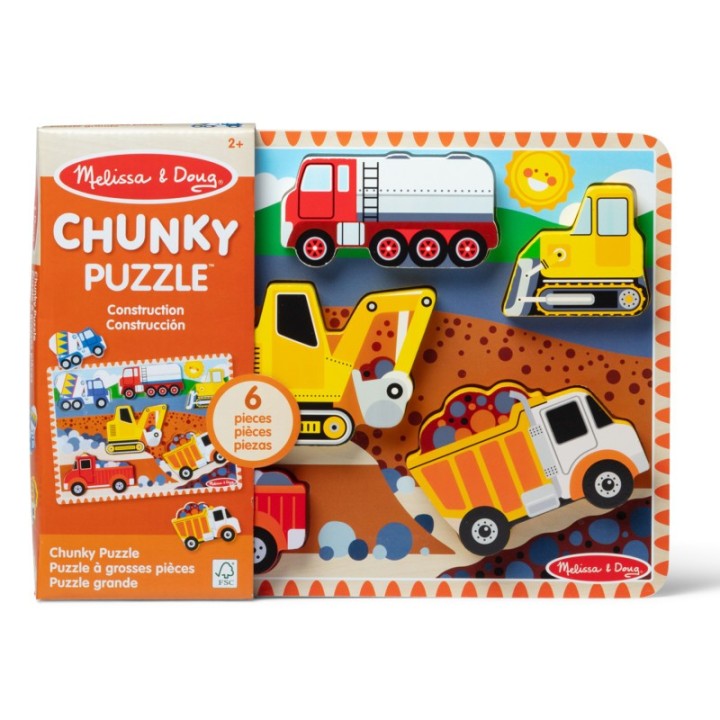 Melissa & Doug Construction Chunky Puzzle