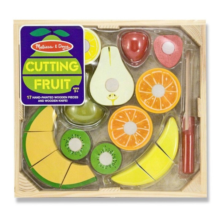 Melissa & Doug Cutting Fruit Set - Wooden Play Food