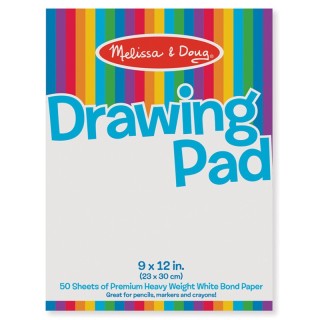 Melissa & Doug Drawing Paper Pad, 9" x 12", 50 Sheets