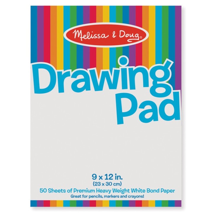 Melissa & Doug Drawing Paper Pad, 9" x 12", 50 Sheets