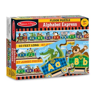 Melissa & Doug Alphabet Express Floor Puzzle, 10' x 6-1/2", 27 Pieces