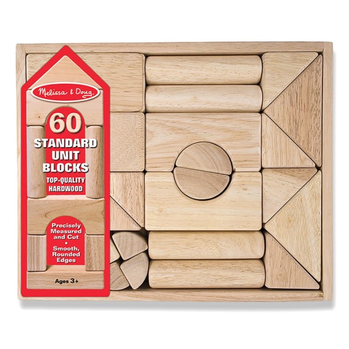 Melissa & Doug Standard Unit Blocks, Set of 60