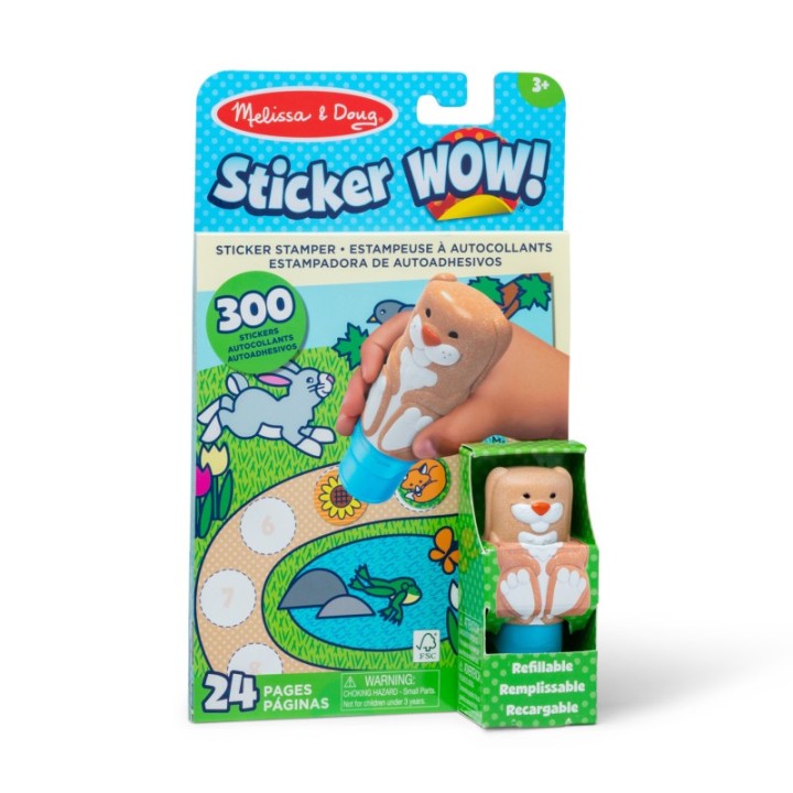 Melissa & Doug Sticker WOW! Activity Pad & Sticker Stamper - Bunny