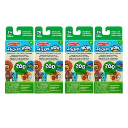 Melissa & Doug Sticker WOW! Mini Activity Pad with Refill Stickers - Dinosaur, 4 Sets