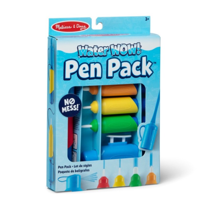Melissa & Doug Water WOW! Pen Pack, 4 Water Pens, Sprayer, Tether Cap