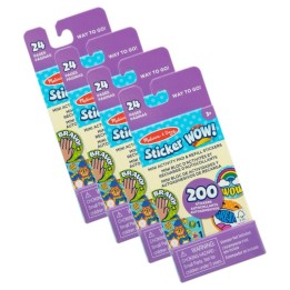Melissa & Doug Sticker WOW! Mini Activity Pad with Refill Stickers - Rewards, 4 Sets