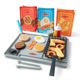 Melissa & Doug Flip & Fry Grill Play Set with Water WOW! Color Reveal