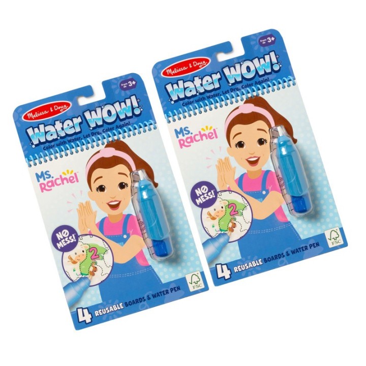 Melissa & Doug Ms. Rachel™ Water WOW! Color-Reveal Pad, Find & Count, Pack of 2
