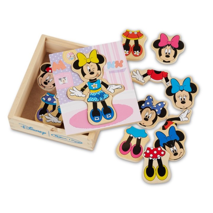 Melissa & Doug Disney Minnie Mouse Wooden Mix & Match Dress-Up Puzzle