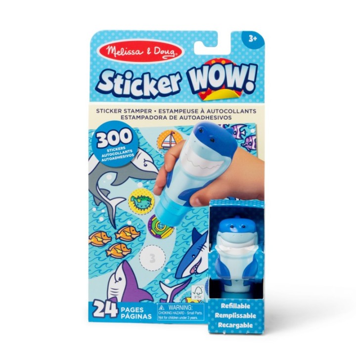 Melissa & Doug Sticker WOW! Activity Pad & Sticker Stamper - Shark