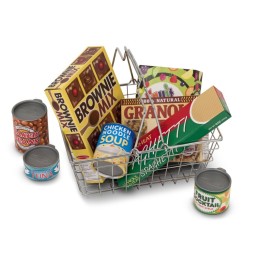 Melissa & Doug Let's Play House! Grocery Basket with Play Food