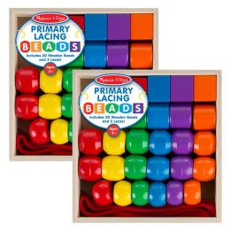 Melissa & Doug Primary Lacing Beads, 2 Sets