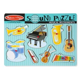 Melissa & Doug Musical Instruments Sound Puzzle, 8 Pieces