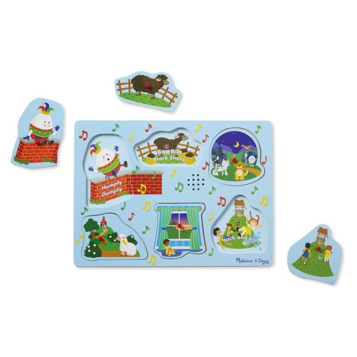 Melissa & Doug Sing-Along Nursery Rhymes Sound Puzzle