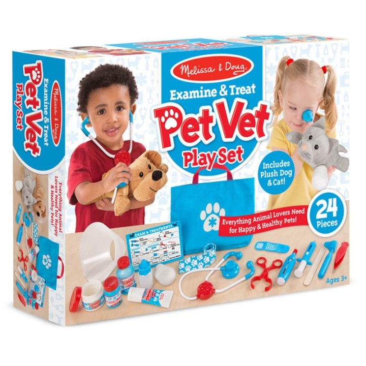 Melissa & Doug Examine & Treat Pet Vet Play Set