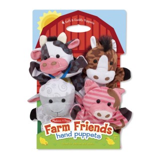 Melissa & Doug Farm Friends Hand Puppets, Set of 4