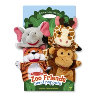 Melissa & Doug Zoo Friends Hand Puppets, Set of 4