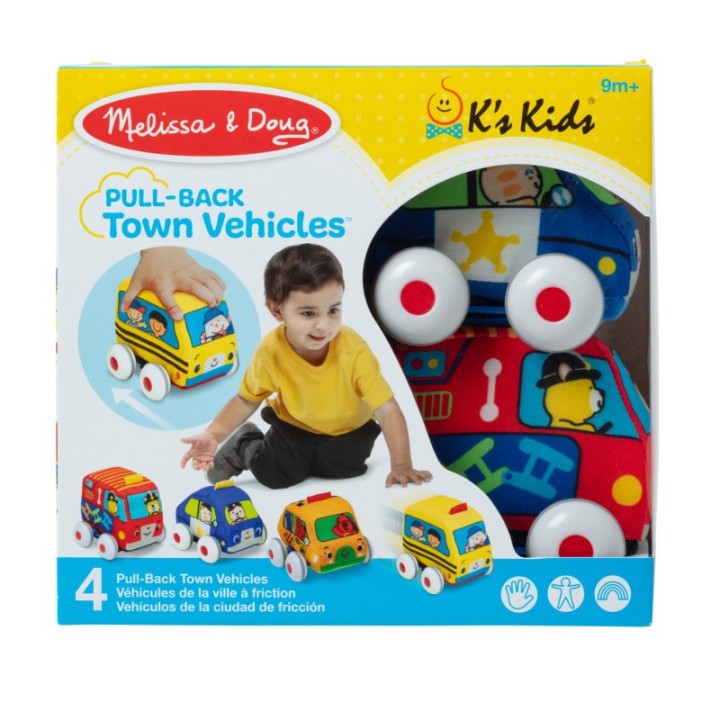 Melissa & Doug Pull-Back Vehicles, Set of 4