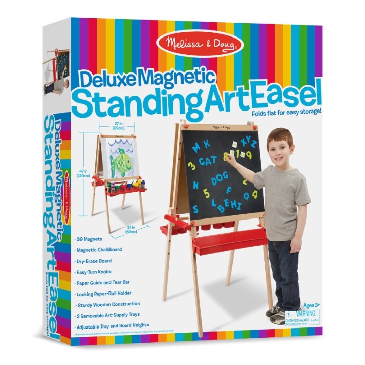 Melissa & Doug Deluxe Magnetic Standing Art Easel