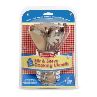 Melissa & Doug Let's Play House! Stir & Serve Cooking Utensils