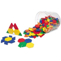Learning Resources Plastic Pattern Blocks, .5 cm, Pack of 250