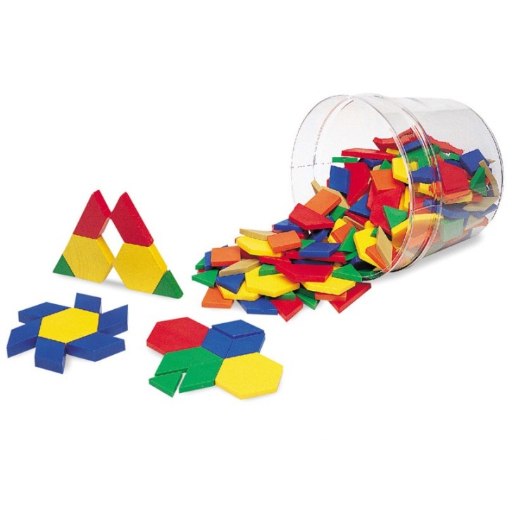 Learning Resources Plastic Pattern Blocks, .5 cm, Pack of 250