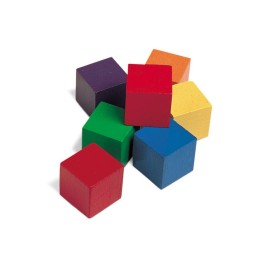 Learning Resources 1" Wooden Color Cube, Set of 102