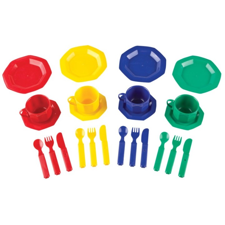 Learning Resources Pretend & Play® Dish Set, 24 Pieces