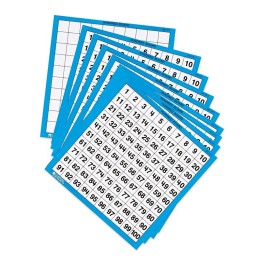 Learning Resources Laminated Hundred Boards, Pack of 10