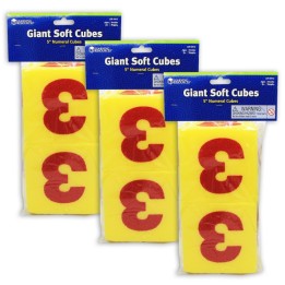 Learning Resources Giant Soft Numeral Cubes, 2 Per Pack, 3 Packs