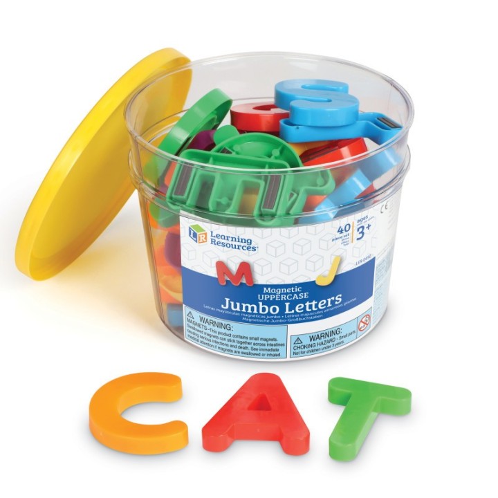 Learning Resources Jumbo Magnetic Letters and Numbers, Uppercase Letters