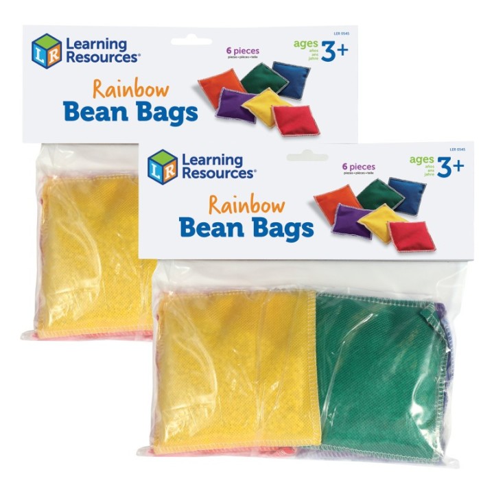 Learning Resources Rainbow Bean Bags, 6 Per Set, 2 Sets