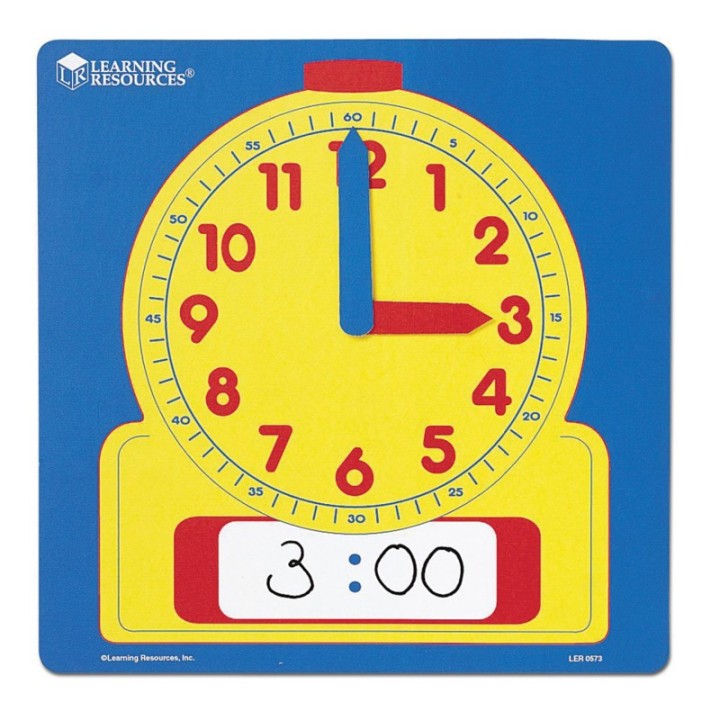 Learning Resources Write & Wipe Demonstration Clock
